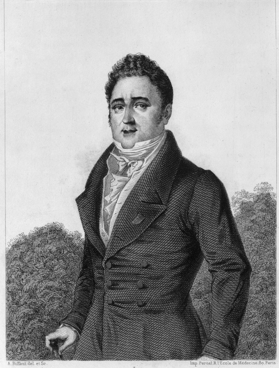 Jacques Lafitte (1767-1844), Franse bankier en politicus - gravure in 