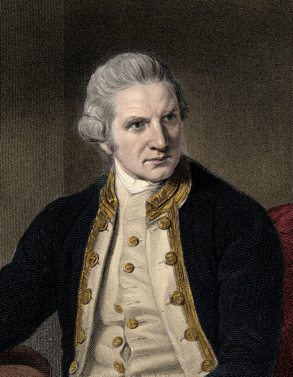 James Cook 1728-1779 - gravure - 19e eeuw door Unknown artist