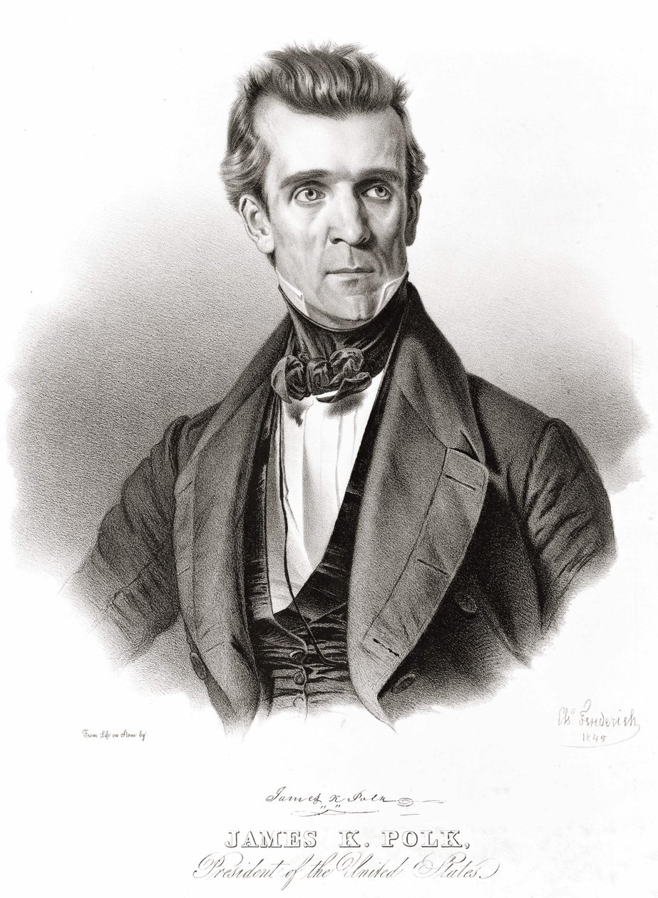 James K. Polk, President van de Verenigde Staten door Unknown artist