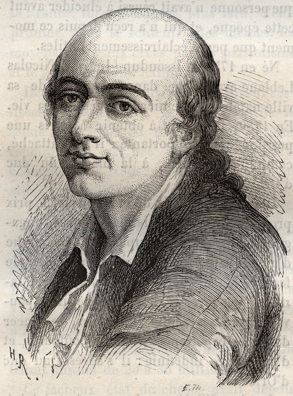 Jean-Claude Delametherie (Jean Claude la metherie) (1743-1817) Frans natuurkundige, mineralogist en paleontoloog. door Unknown artist