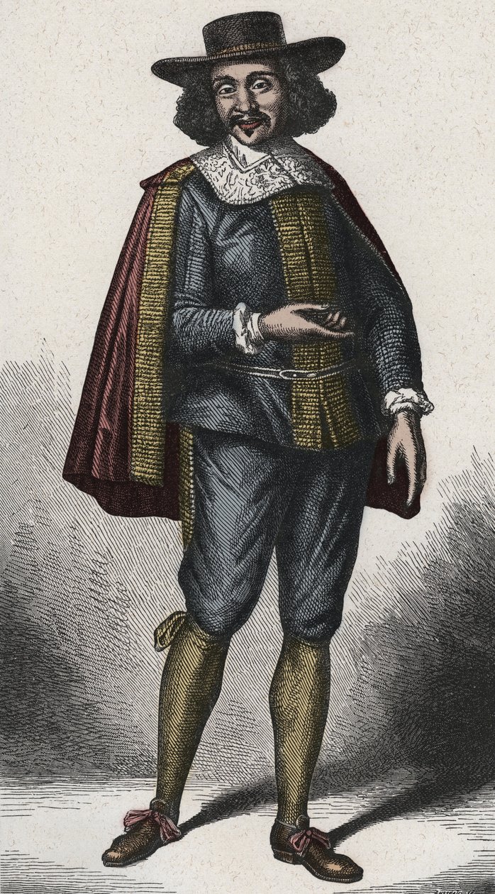 Jean Baptiste Poquelin Moliere 1622-1673 door Unknown artist