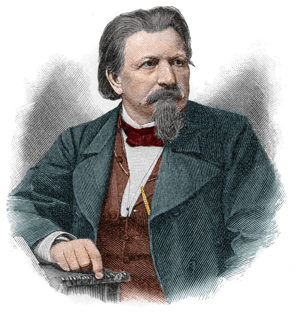 Karl Ferdinand Gutzkow (1811-1878), Duitse schrijver, toneelschrijver en journalist. door Unknown artist