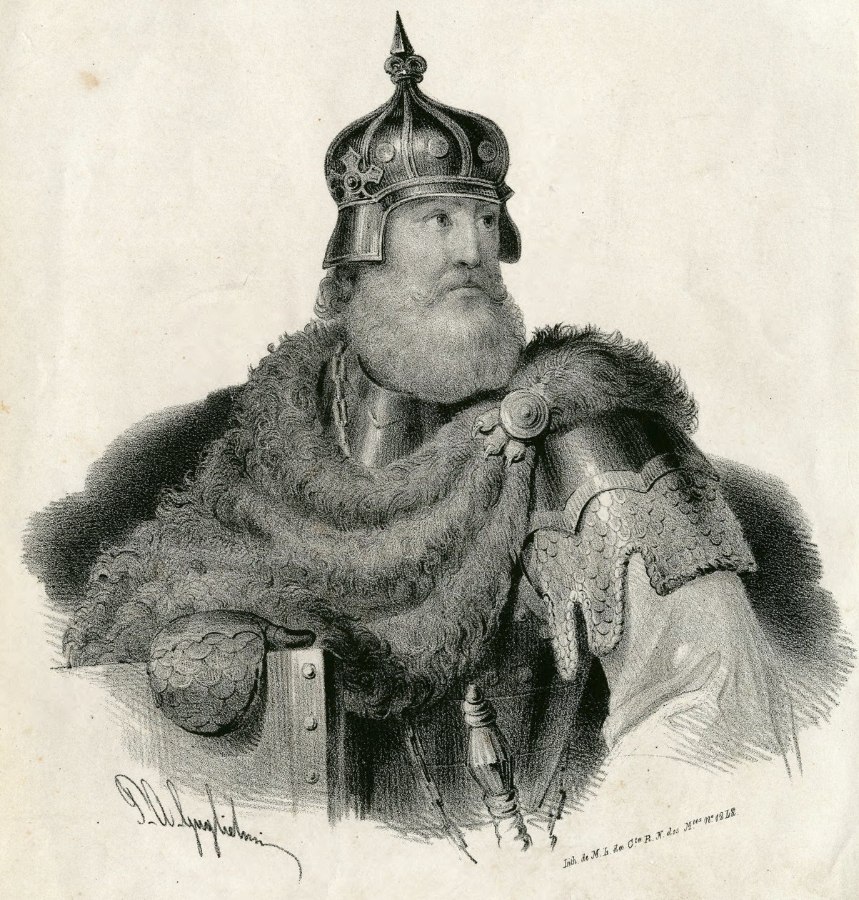 Kęstutis - Groothertog van Litouwen en hertog van Trakai 1297-1382 door Unknown artist