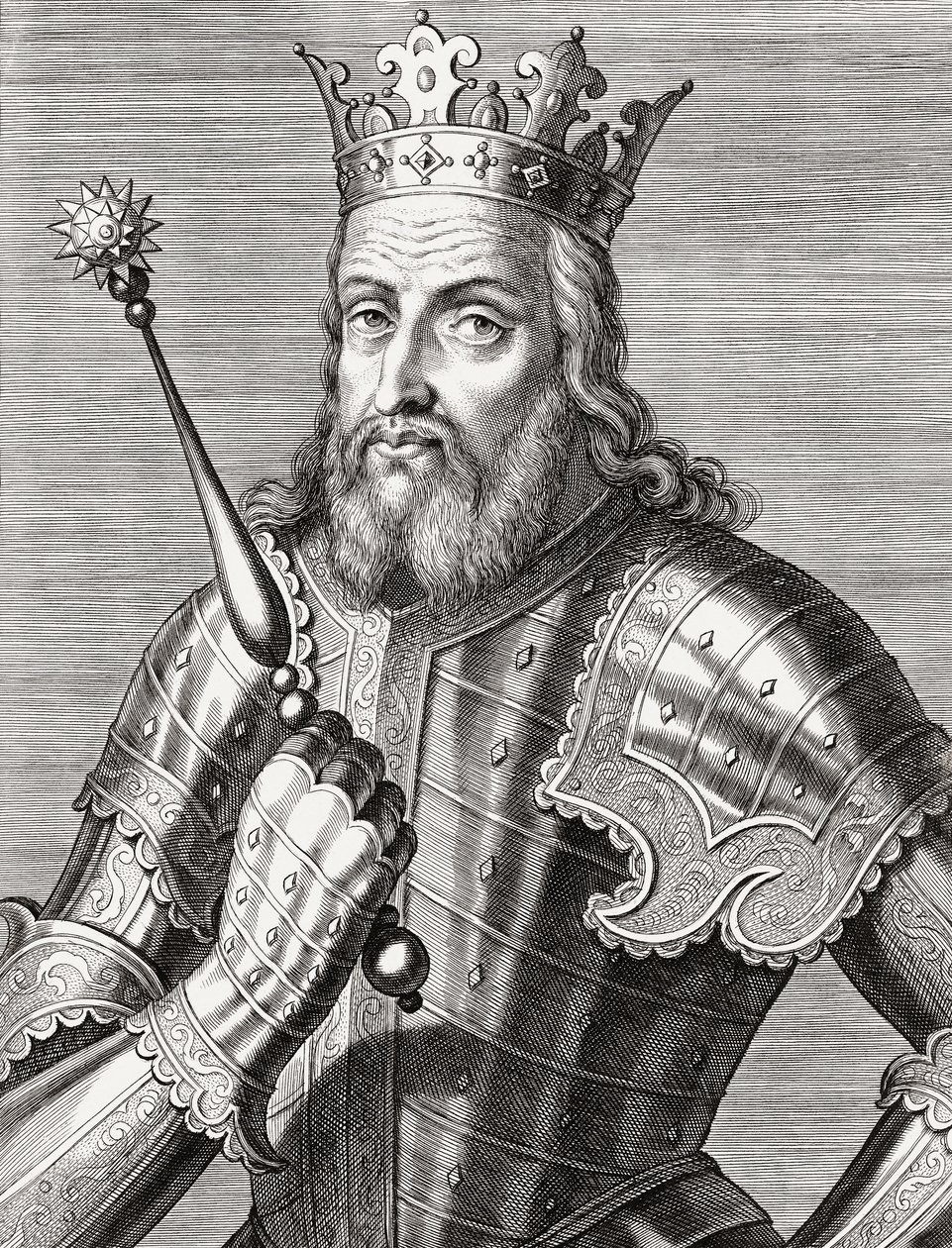 Koning Afonso IV van Portugal. Portret. door Unknown artist