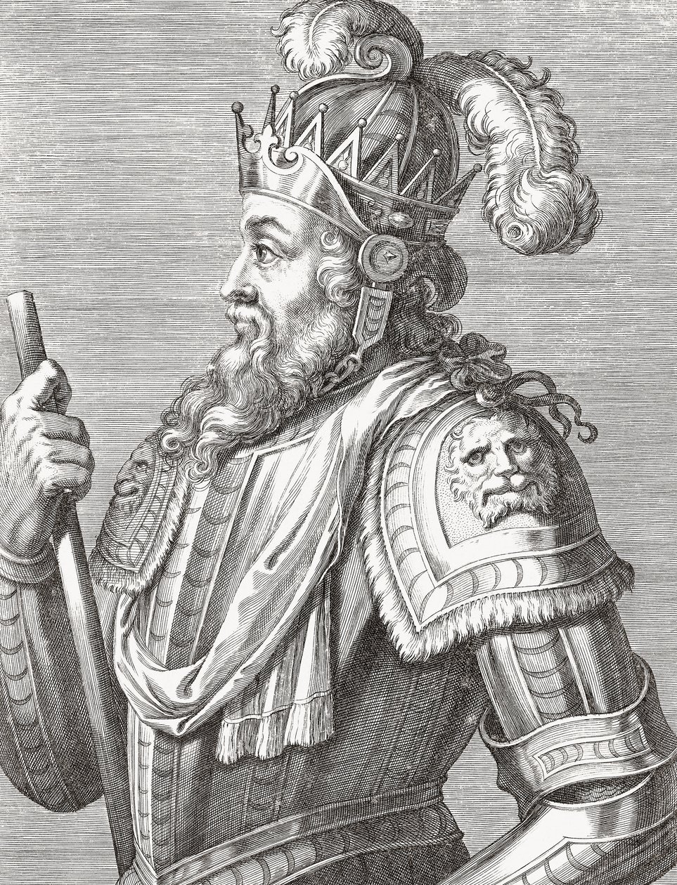 Koning Afonso V van Portugal. Portret. door Unknown artist