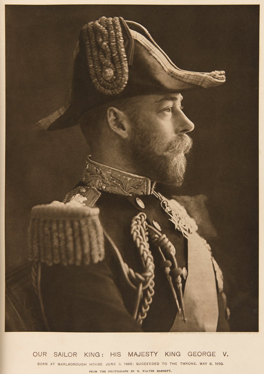 Koning George V, ca 1903 door Unknown Artist