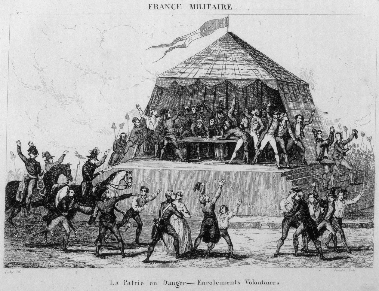 La Patrie en danger - Vrijwillige inschrijvingen door Unknown artist