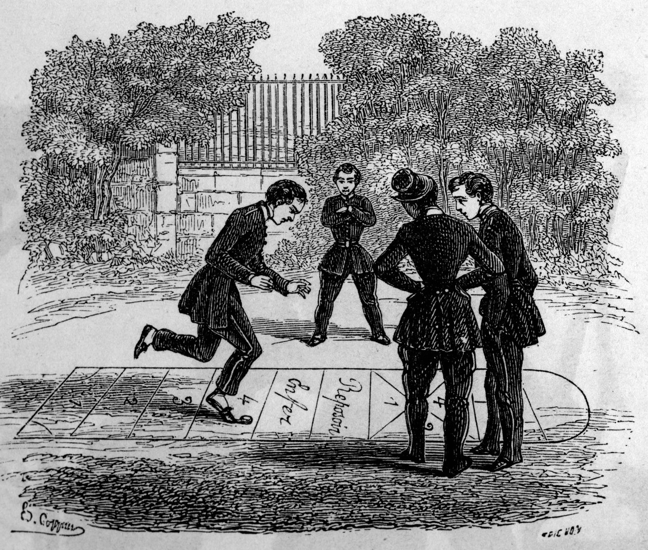 La grande marelle. Gravure in 