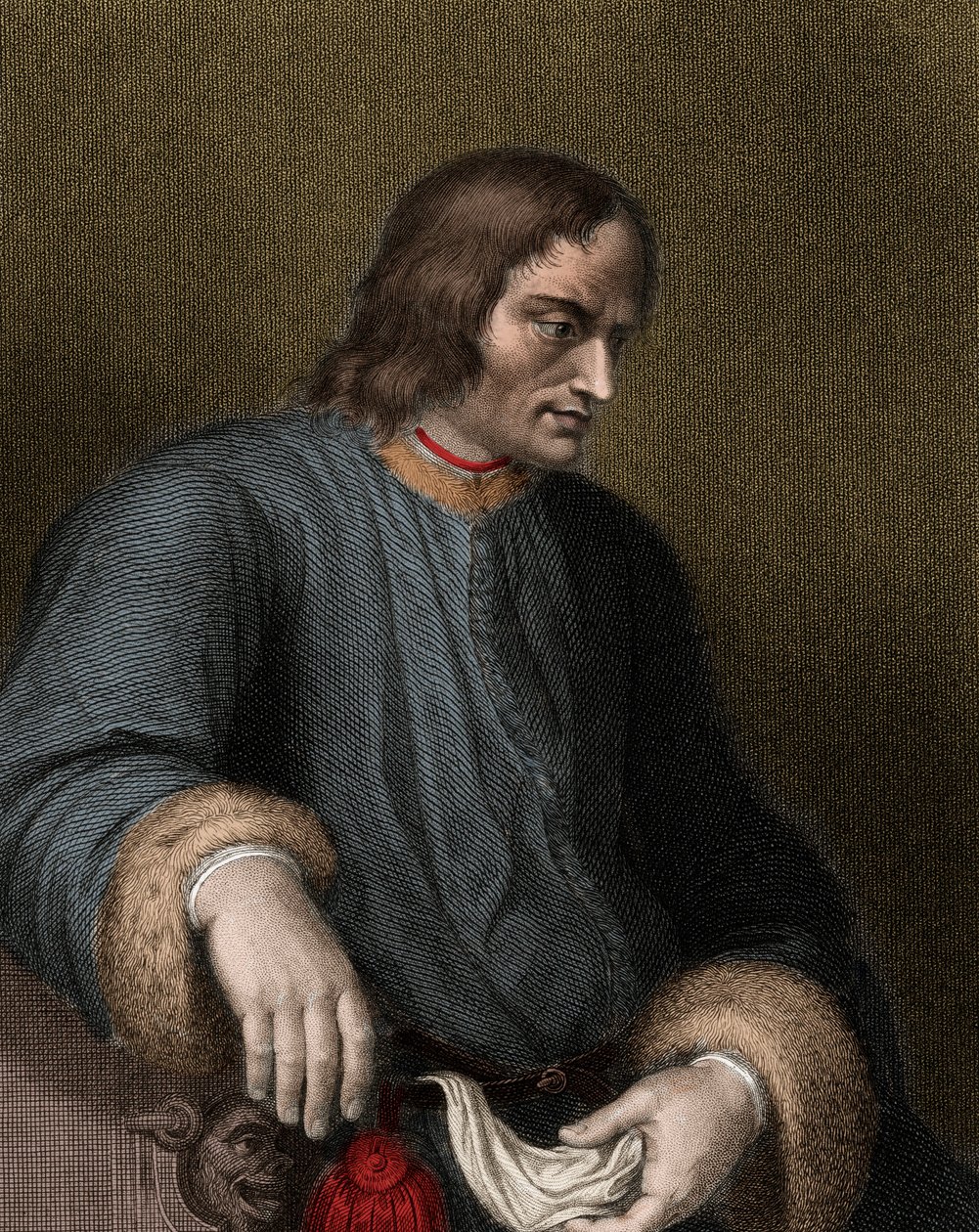 Laurent de Medicis ook bekend als Laurent de Magnifico door Unknown artist