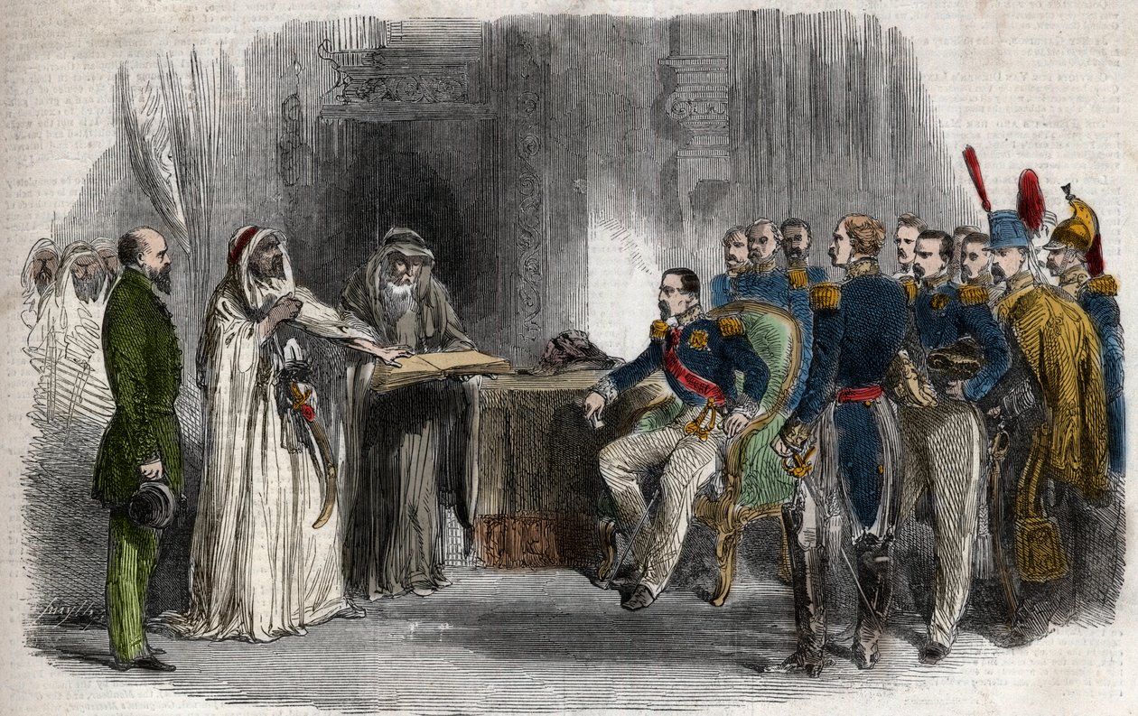 Bevrijding van Abd-el-Kader door Napoleon III uit het kasteel van Amboise door Unknown artist