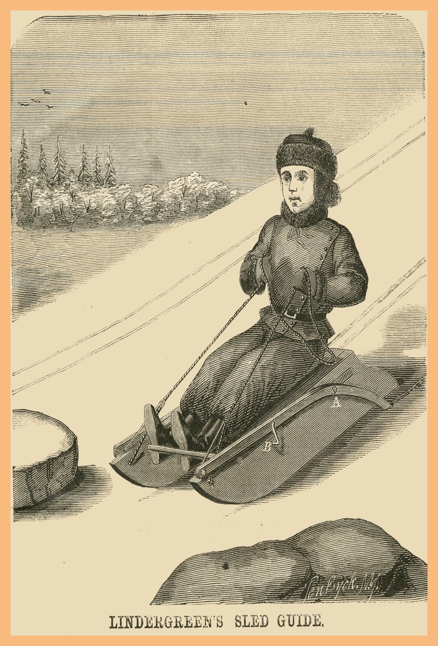 Lindergreens Sled Guide door Unknown Artist