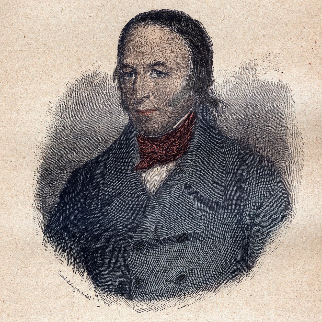 Louis Marie de Lahaye baron toen Burggraaf de Cormenin (1788-1868) Franse jurist en politiek pamflettist - Gravure door Unknown artist