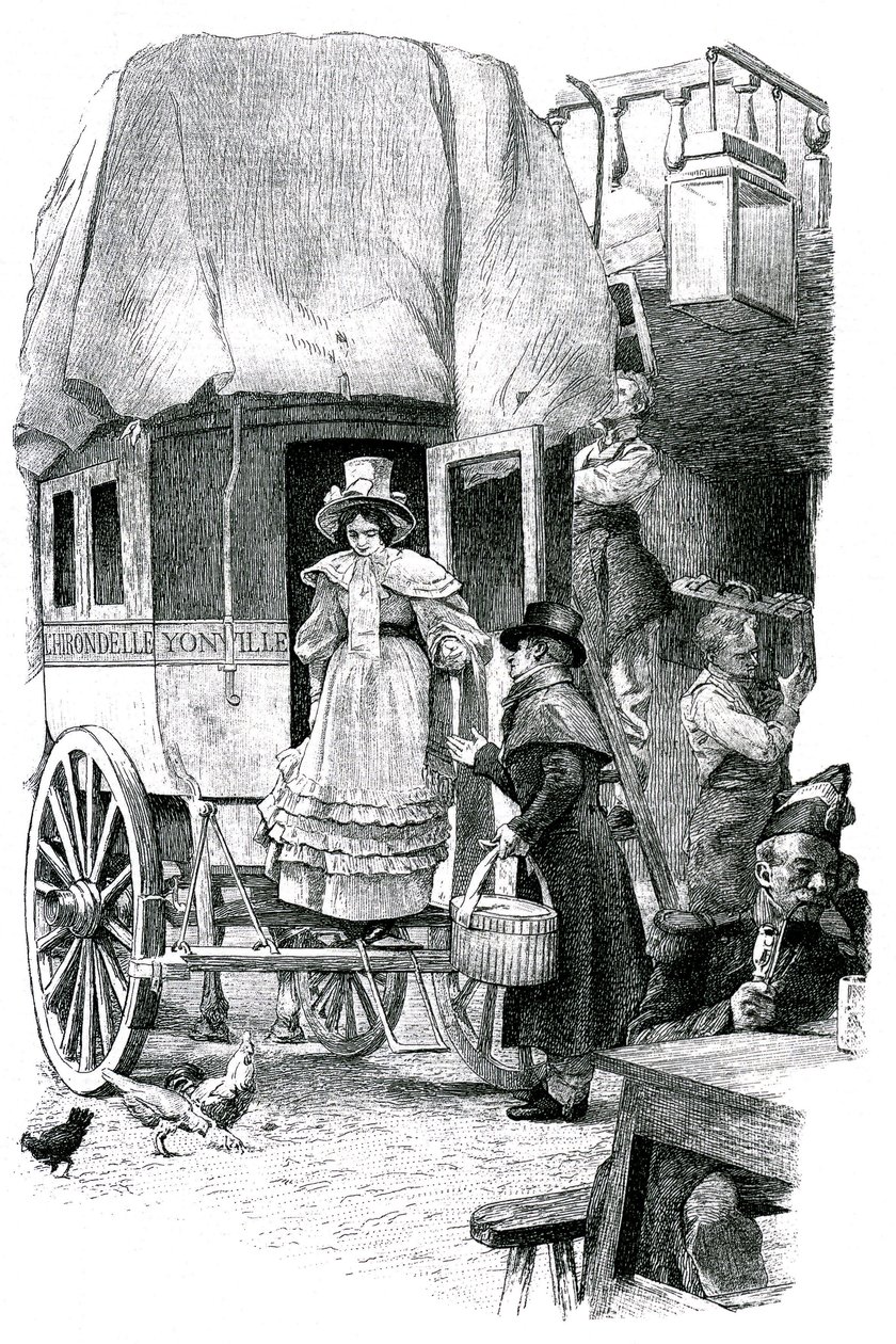Madame Bovary, illustratie voor de roman van Gustave Flaubert door Unknown artist