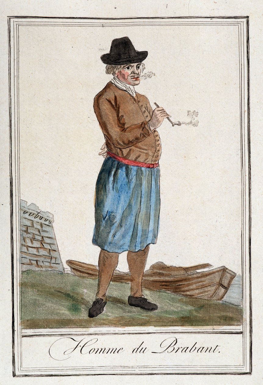 Man uit Brabant (België) door Unknown artist