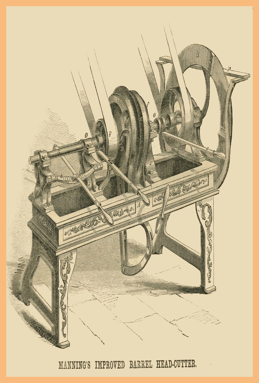 Mannings verbeterde vatenkopsnijder door Unknown Artist