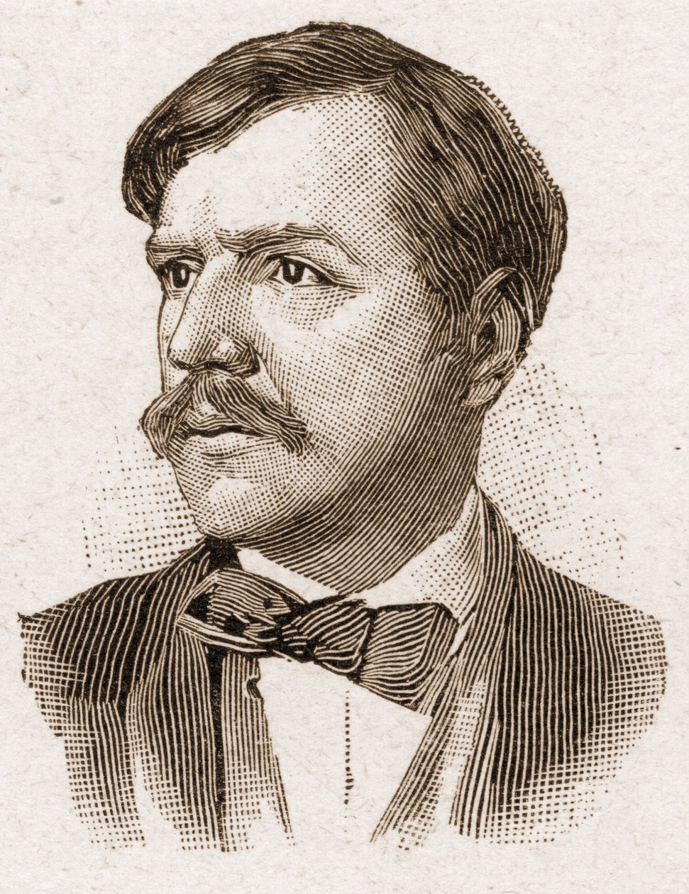 Leden van de Académie Française in 1895: portret van Paul Bourget, Franse schrijver. door Unknown artist