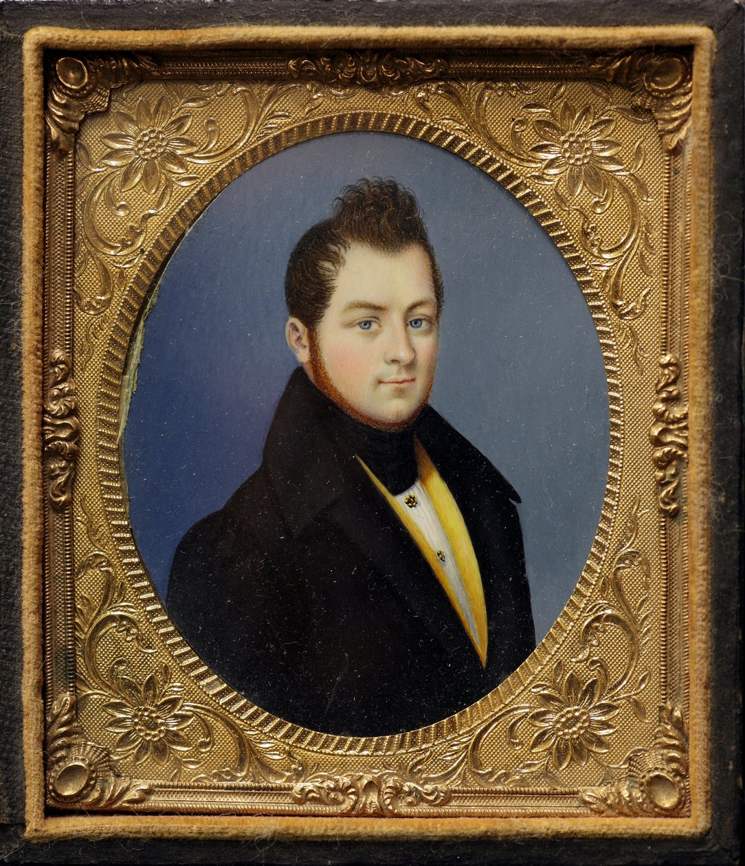 Miniatuurportret van Camillo Benso, graaf van Cavour (schilderij) door Unknown artist