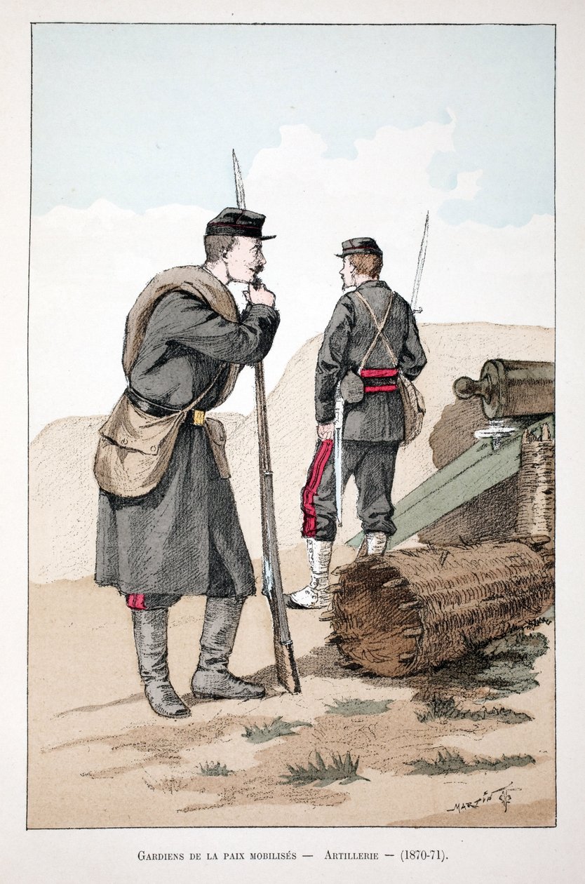 Gemobiliseerde vredeswachters (1870-1871) door Unknown artist