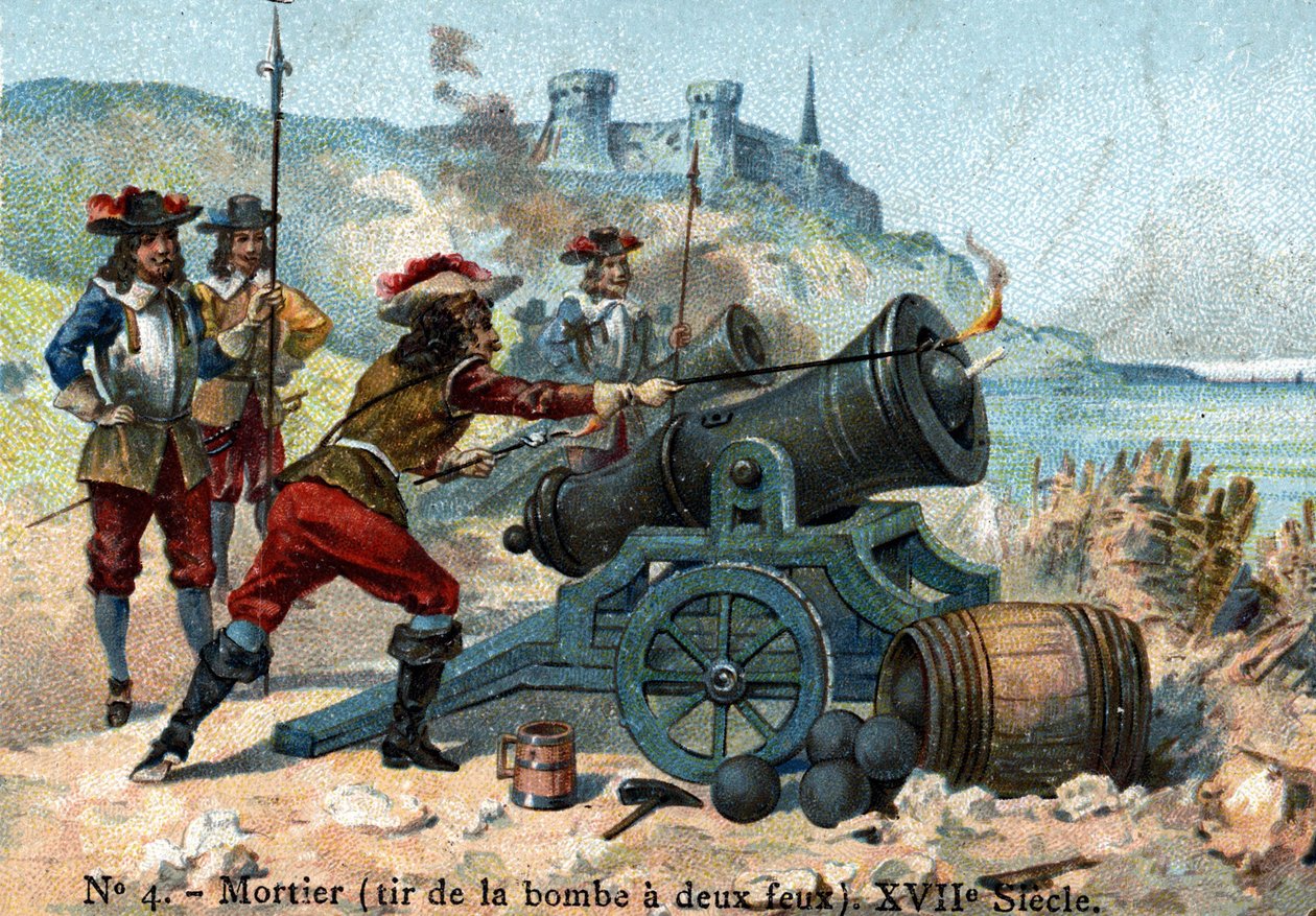 Mortier in de 18e eeuw door Unknown artist