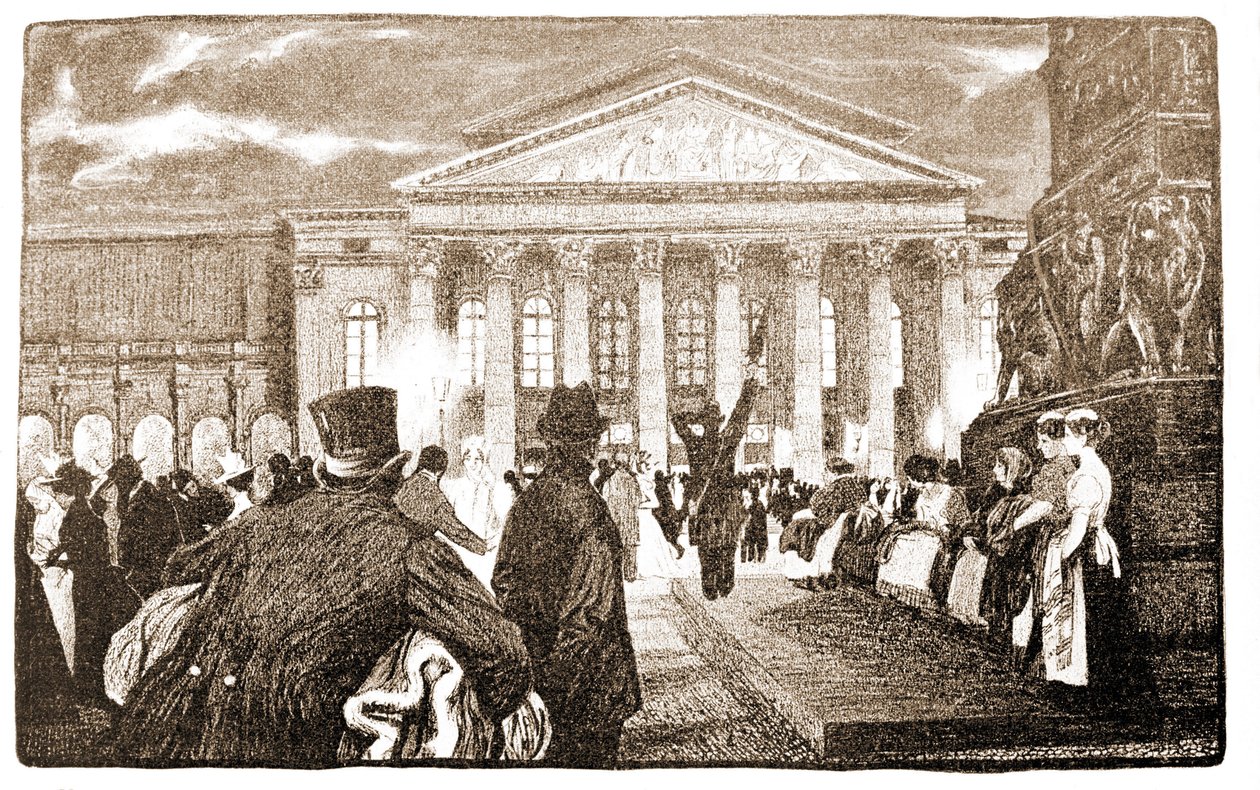 München Theater, Hoftheater. 19e eeuw door Unknown artist