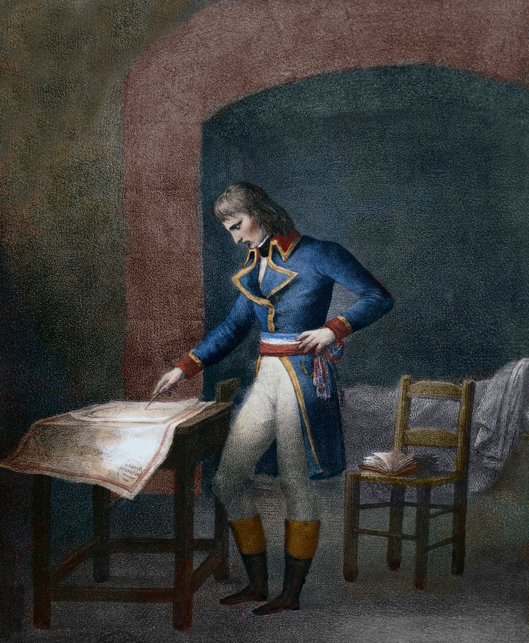 Napoleon I Bonaparte (1769-1821) in het fort carré d