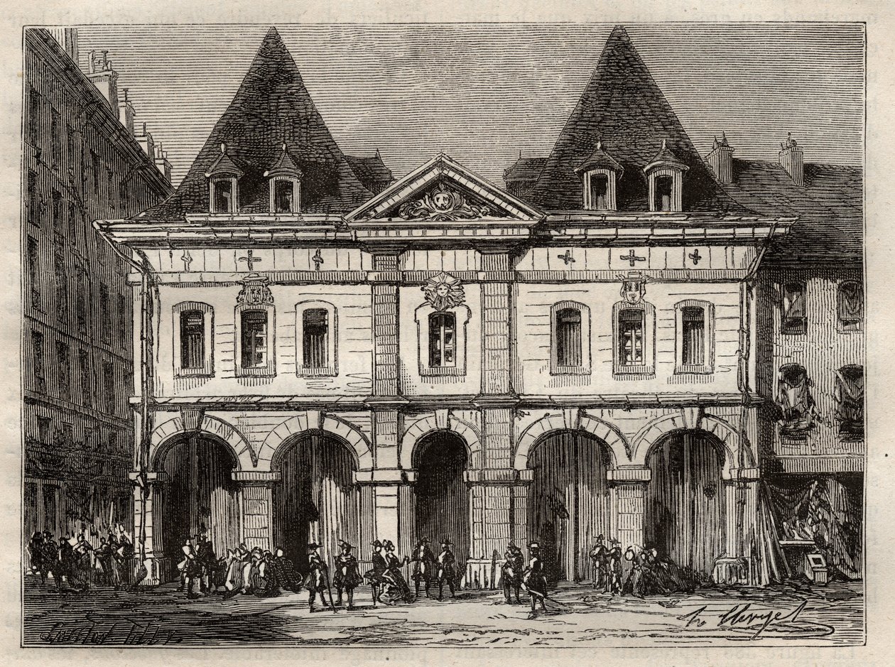 Oude zoutzolder van Parijs, rue Saint Germain-l