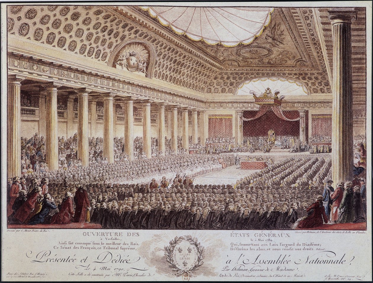 Opening van de Algemene Vergadering in Versailles op 5 mei door Unknown artist