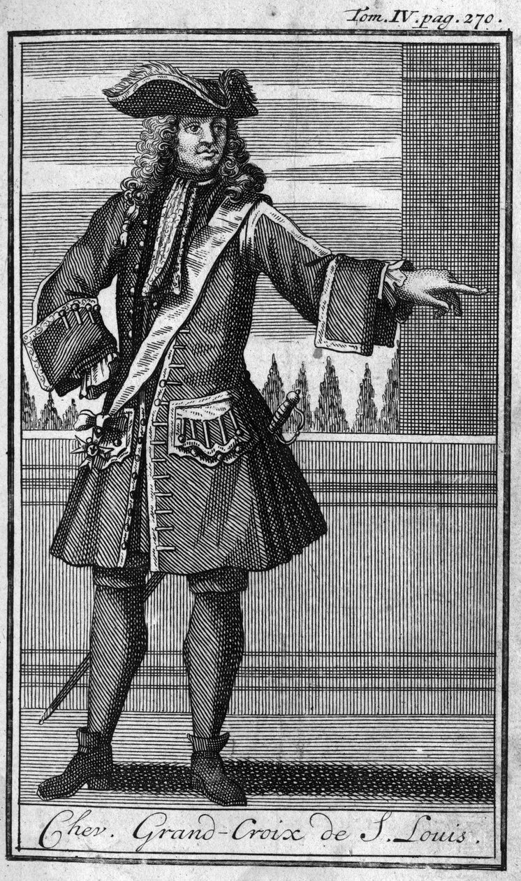 Ordes van Ridderlijkheid. Ridder Grootkruis van Sint Louis in Frankrijk in de 17e eeuw. In 
