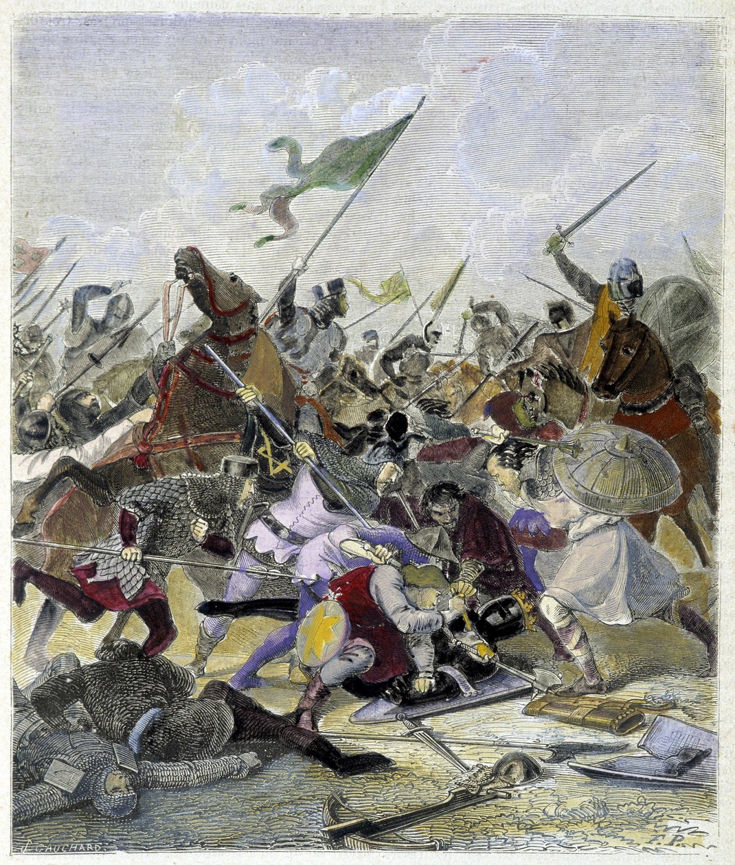 Othon I (912-973) verrast door de rebellen in Rome - in 