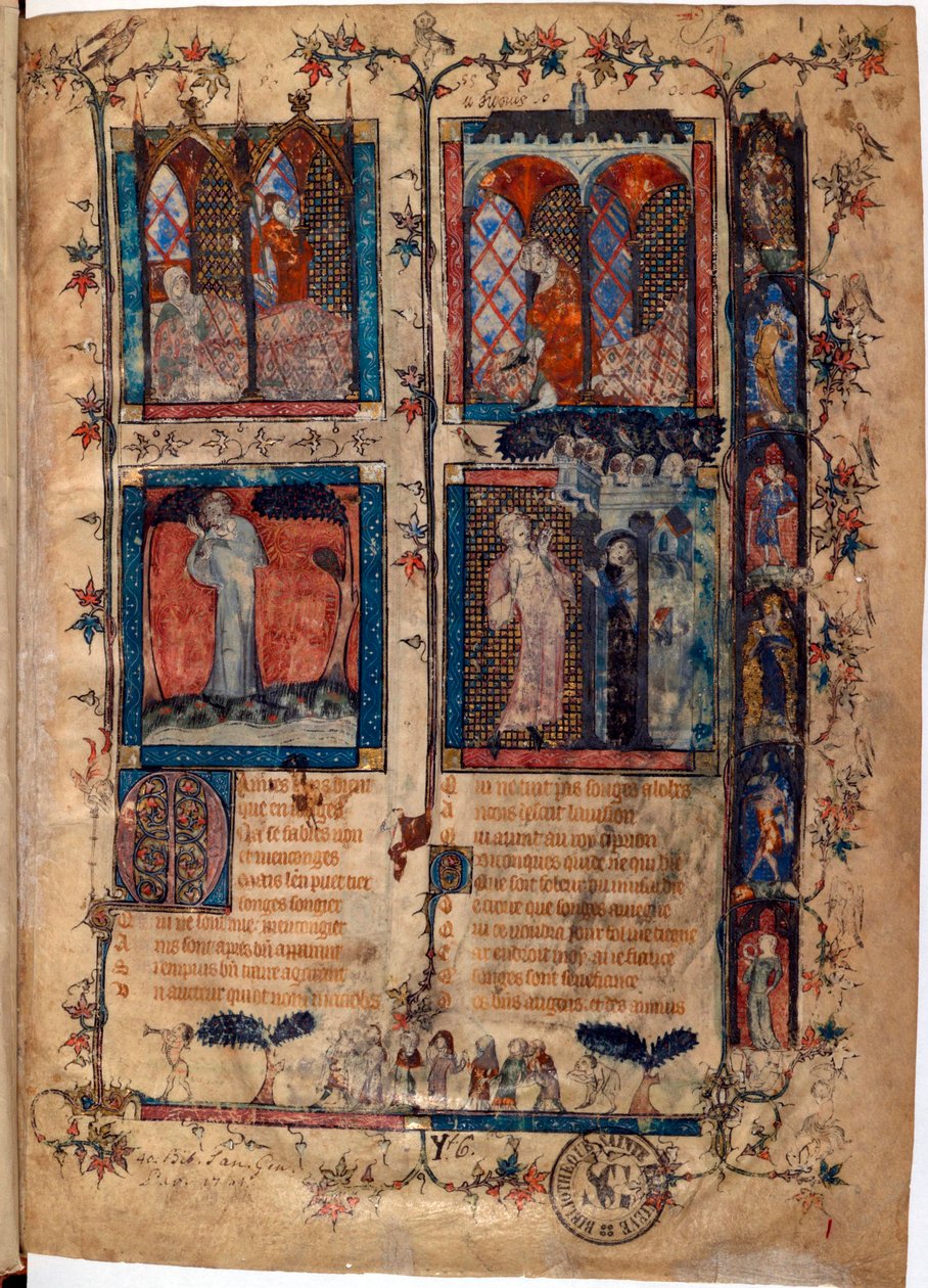 Verlichte pagina uit het manuscript 