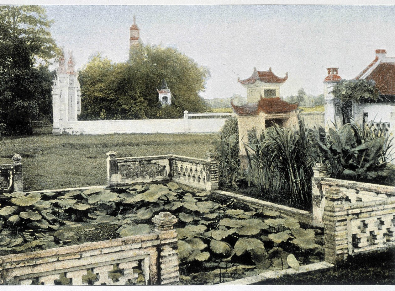 Pagode van de Borstel in Hanoi - in "Rond de Wereld", eind 19e eeuw door Unknown artist
