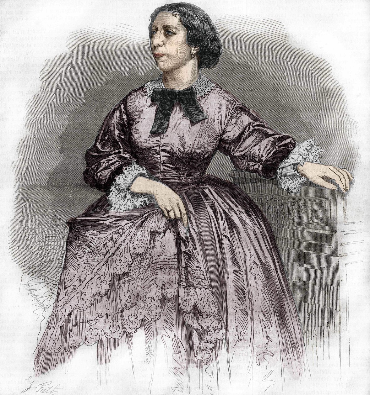 Pauline Viardot - Garcia (1821-1910), Franse zangeres. door Unknown artist