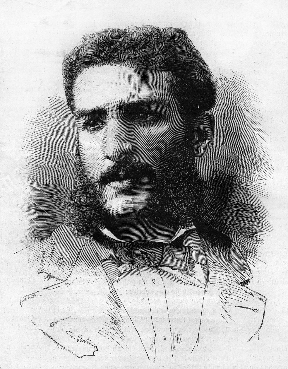 Pierre Savorgnan de Brazza (1852-1905), Franse ontdekkingsreiziger in 1882. door Unknown artist