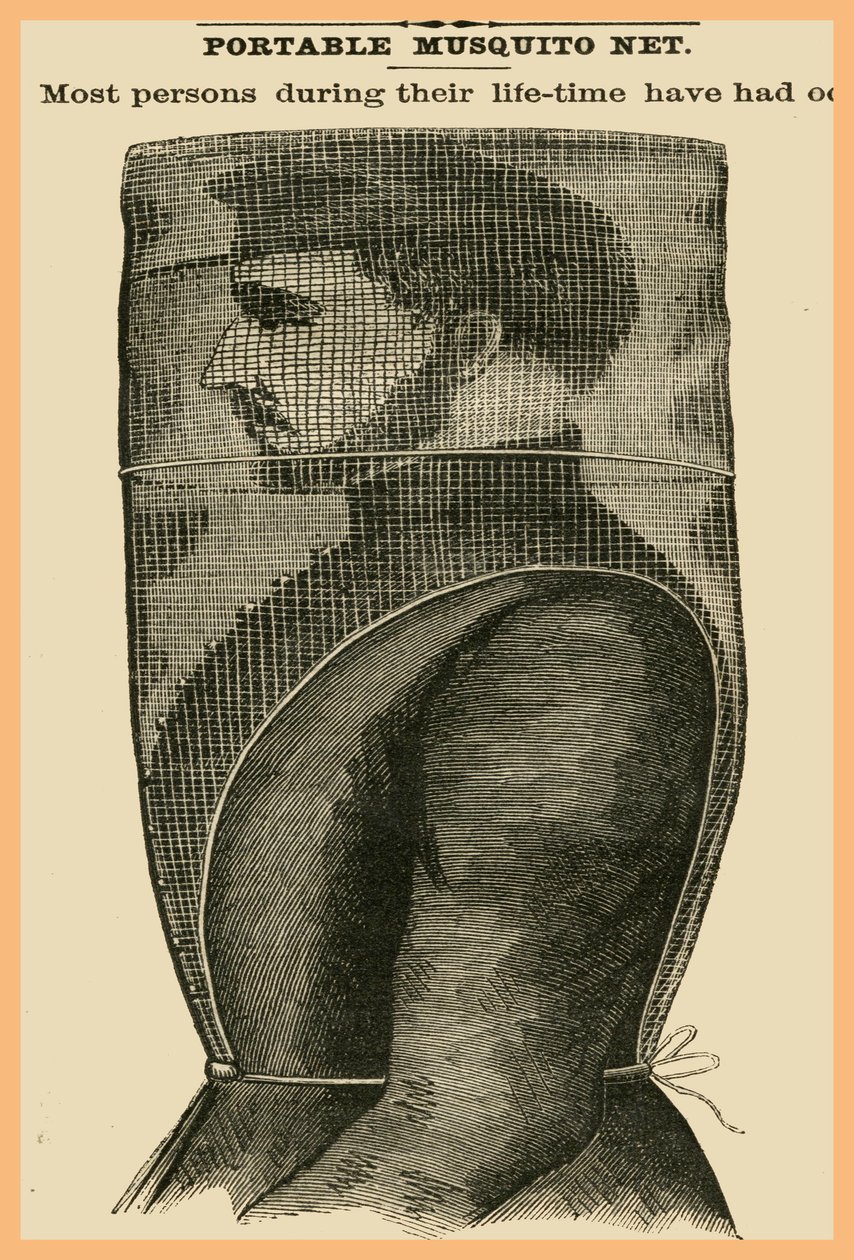 Draagbaar muskietennet door Unknown Artist