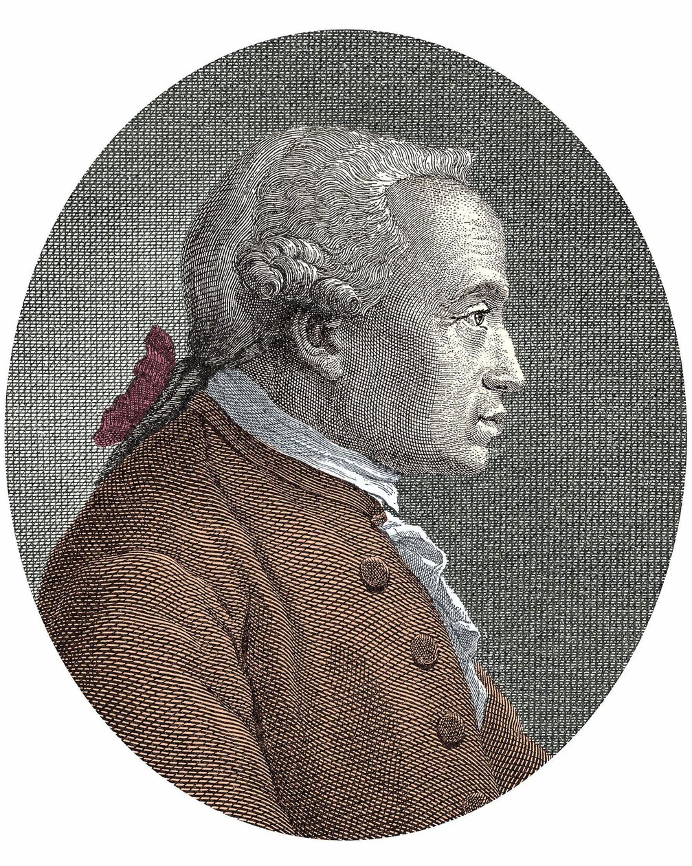 Portret van (Immanuel) Emmanuel Kant (1724 - 1804) Duitse filosoof door Unknown artist