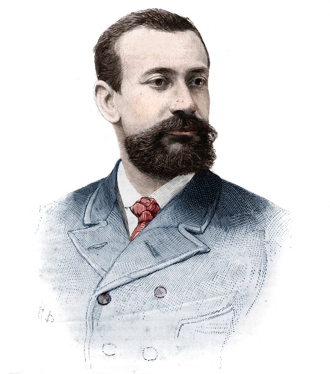 Portret van Albert I Grimaldi (Albert Honore Charles) (1848-1922), prins van Monaco (1889-1922) in 