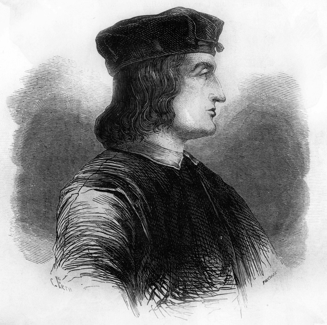 Portret van Aldo Manuzio (Alde Manuce) (1449-1515) door Unknown artist