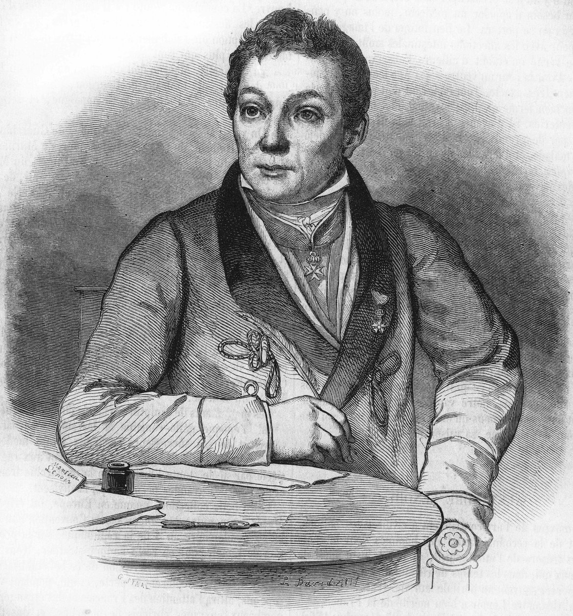 Portret van Alexandre Lenoir, Franse archeoloog (1761 tot 1839). door Unknown artist