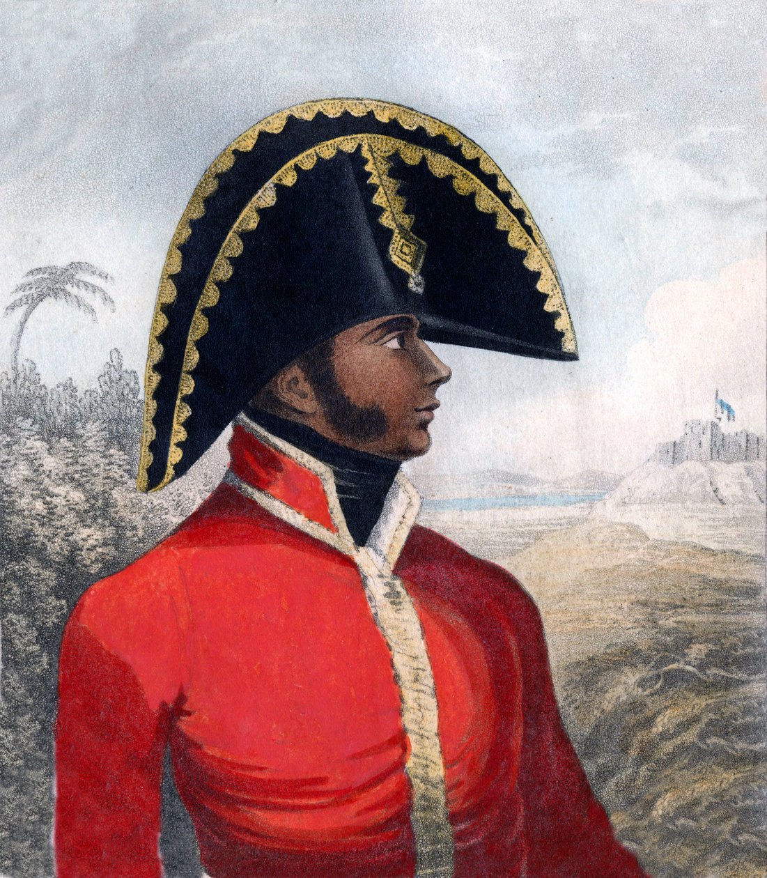 Portret van Alexandre Sabès (1770-1818), genaamd Pétion - de eerste president van de Republiek Haïti door Unknown artist