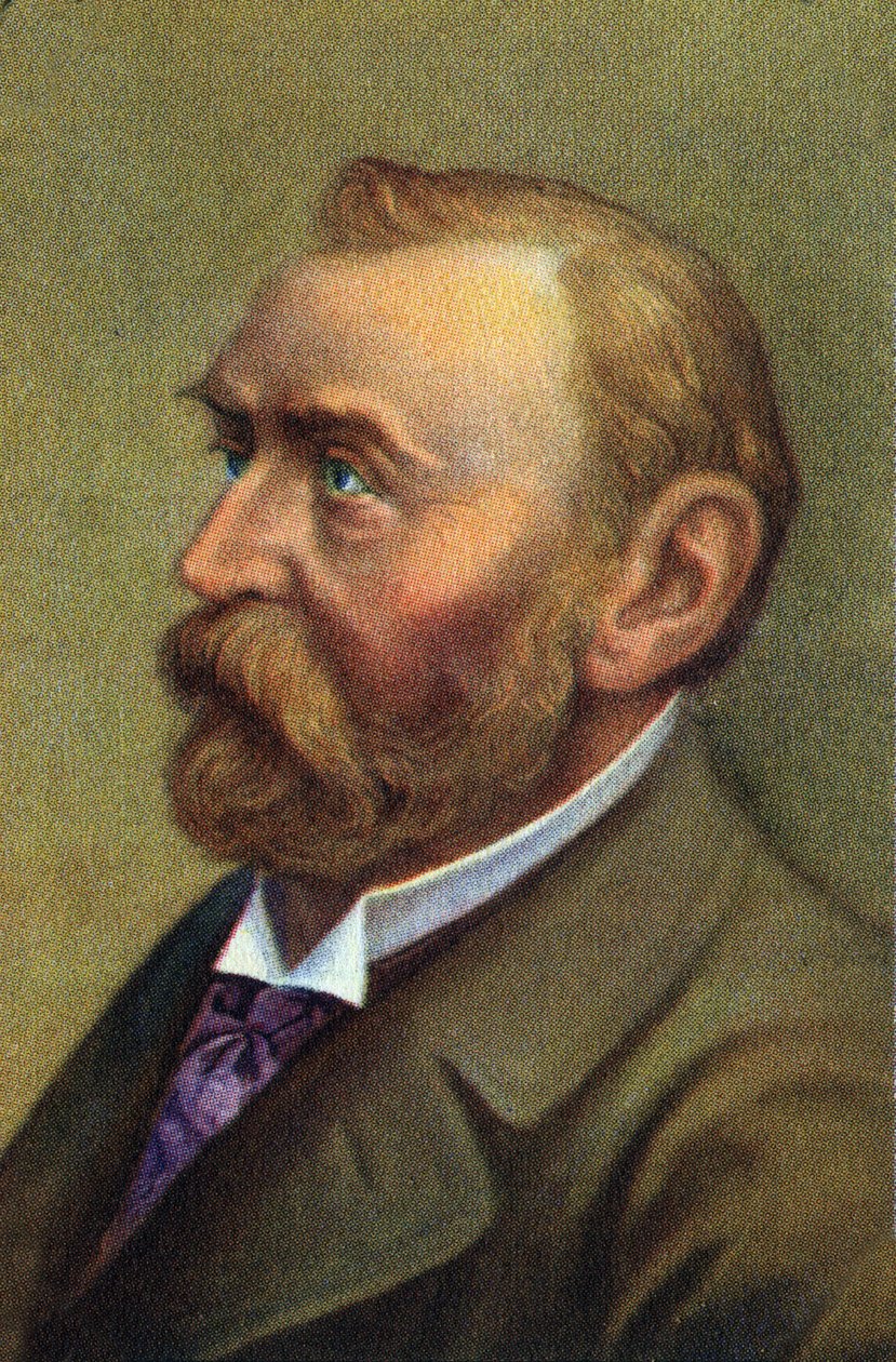 Portret van Alfred Berhard Nobel, Zweeds scheikundige. door Unknown Artist