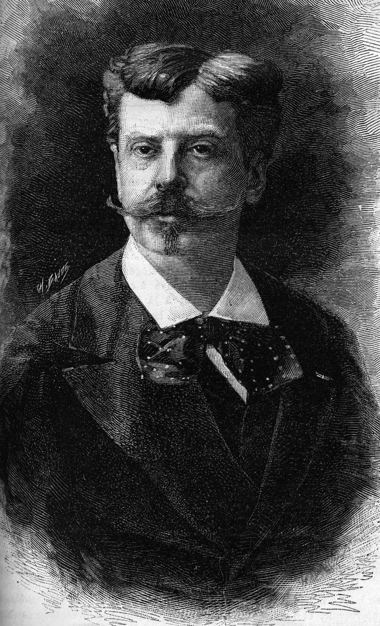 Portret van Alphonse de Neuville, Franse schilder (1835-1885) door Unknown artist