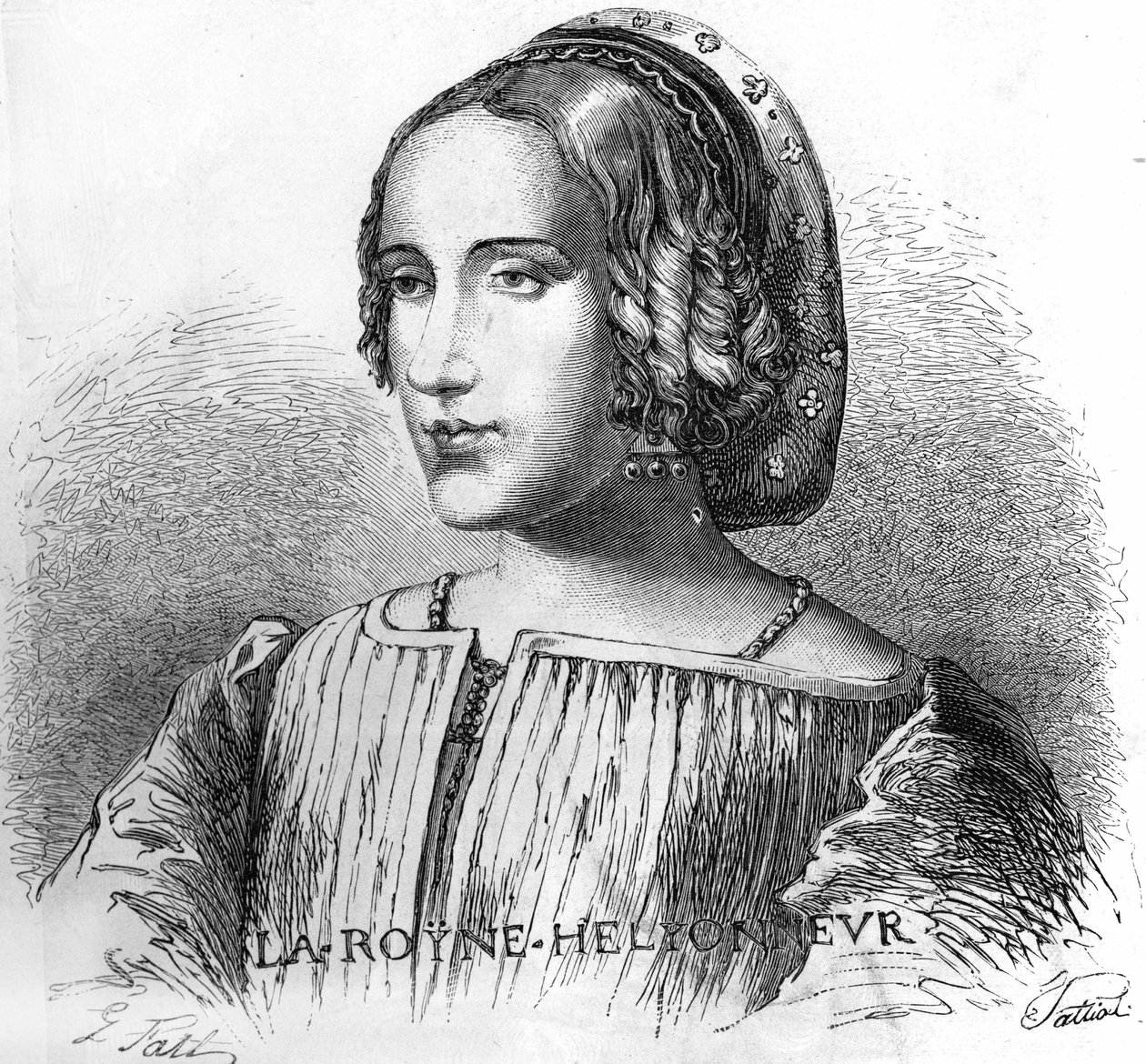Portret van Anne de Boleyn (Anna of Ann Bolin en Anne Bullen) door Unknown artist