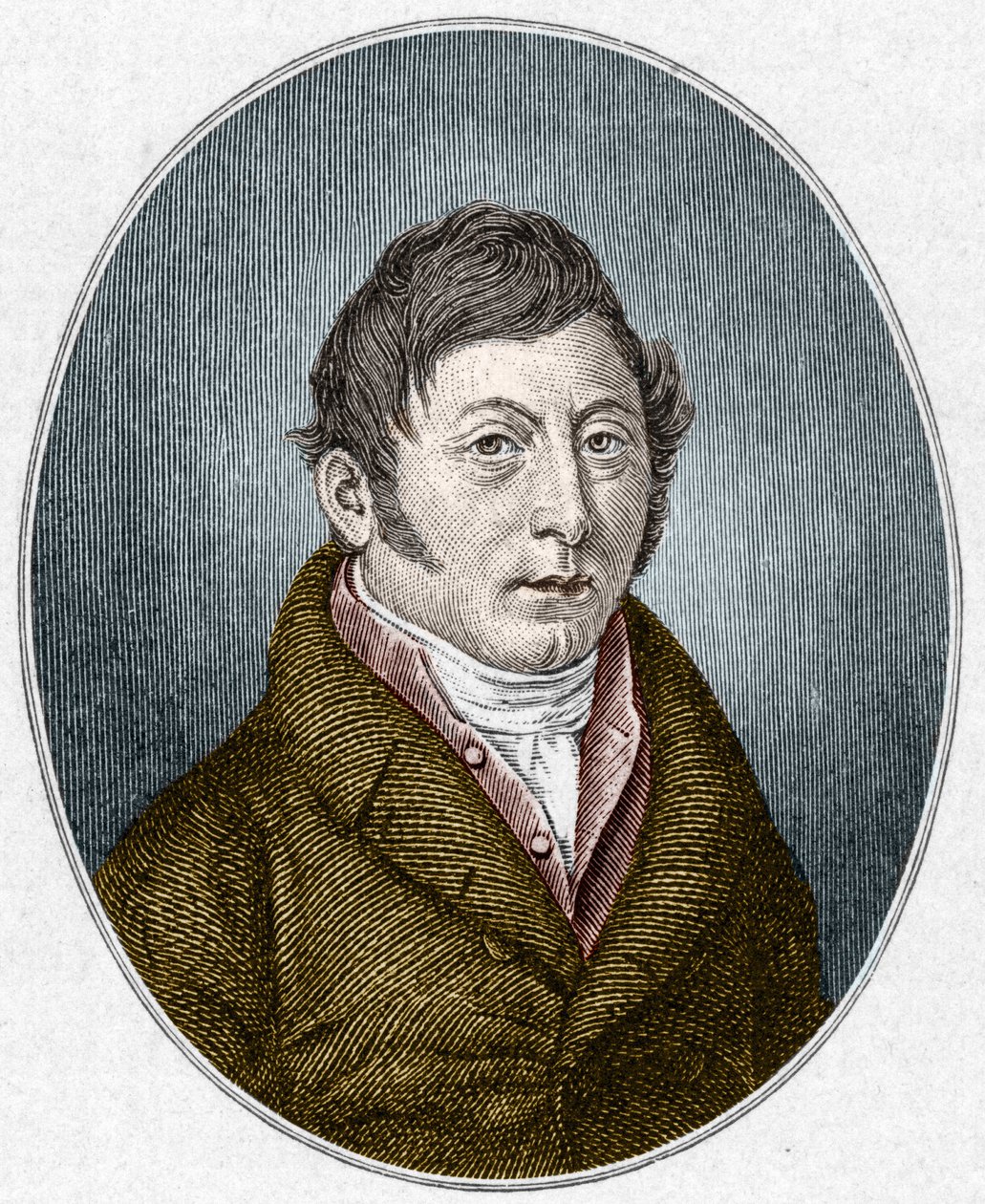 Portret van August Klingemann (1777-1831), Duitse toneelschrijver. door Unknown artist