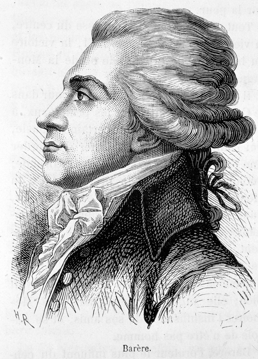 Portret van Bertrand Barere de Vieuzac (1755-1841), Franse politicus. door Unknown artist