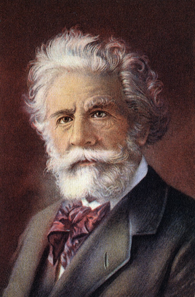 Portret van Camille Flammarion, Frans astronoom en wetenschappelijk journalist. door Unknown Artist