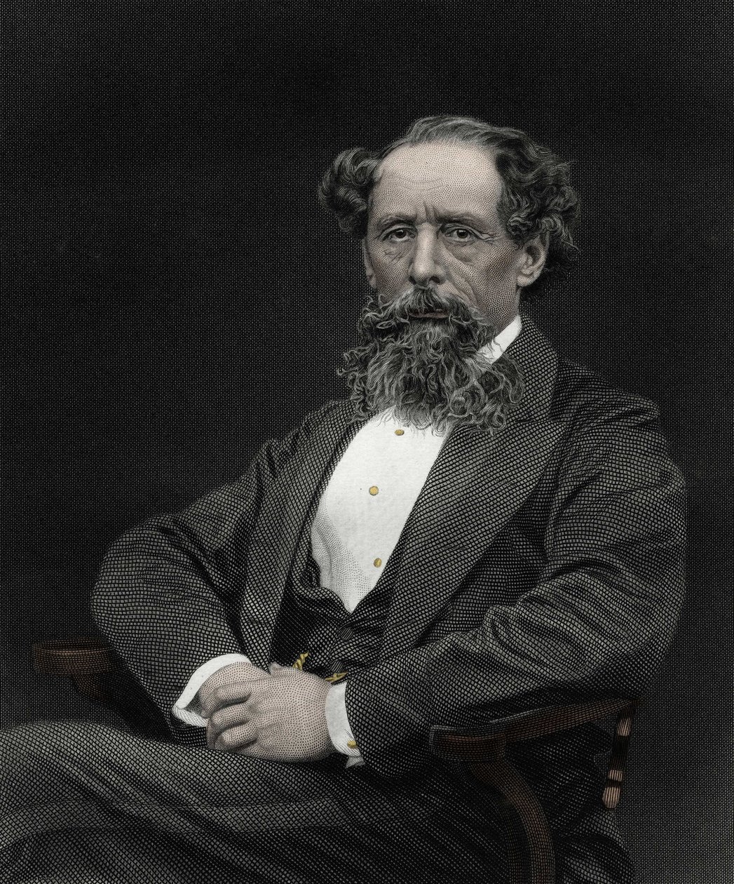 Portret van Charles Dickens (1812-1870), Engelse schrijver. door Unknown artist