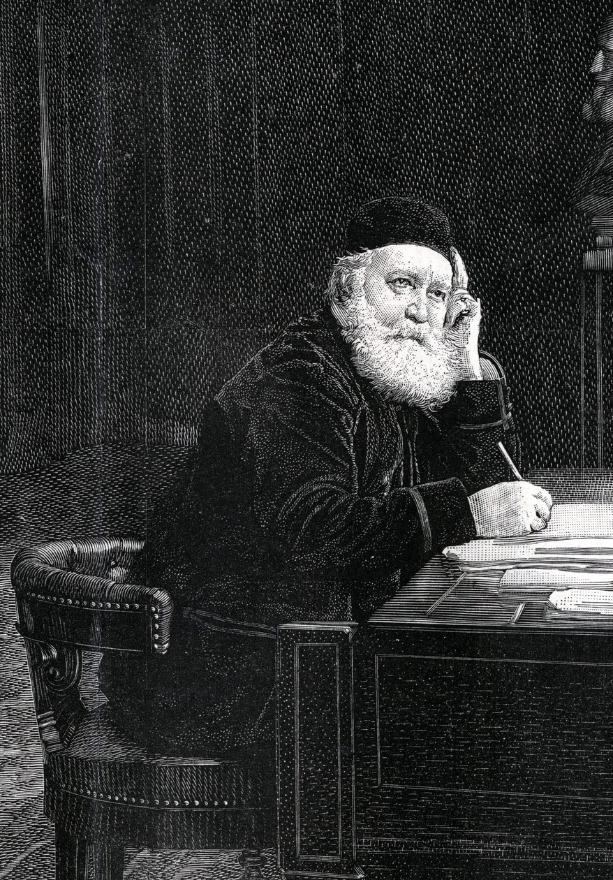Portret van Charles Gounod (1818-1893), Franse componist. door Unknown artist