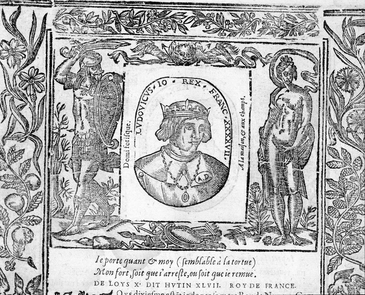 Portret van Karel X Le Hutin, Koning van Frankrijk van 1314 tot 1316 door Unknown artist