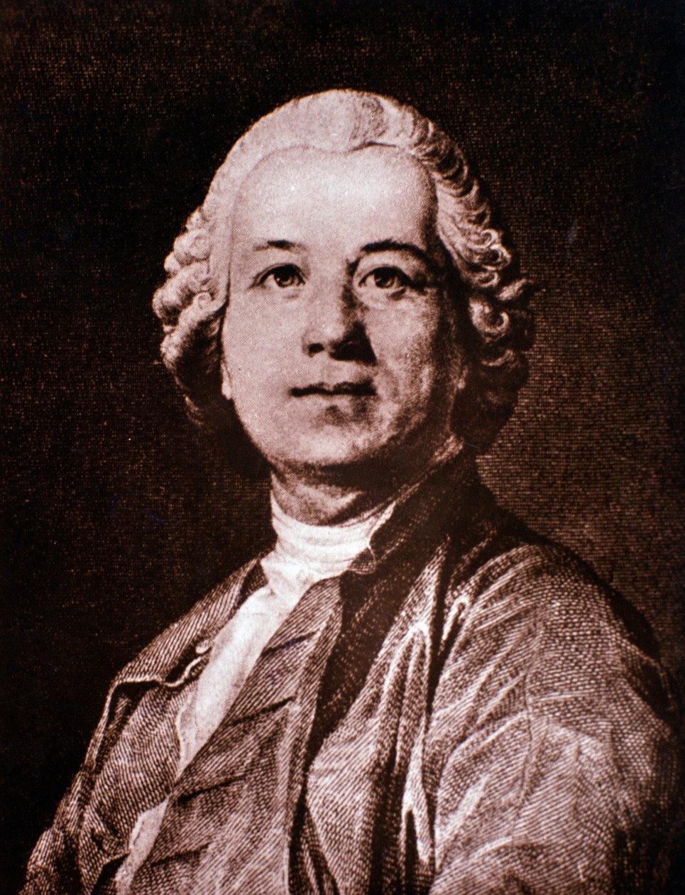 Portret van Christoph Gluck (gravure) door Unknown artist