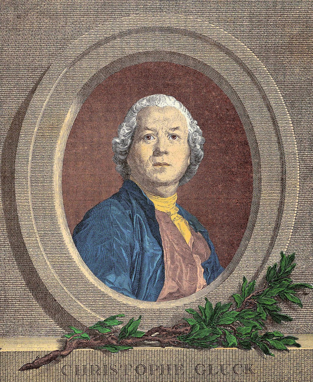 Portret van Christoph Willibald, ridder VON GLUCK (1714-1787) Duitse componist door Unknown artist